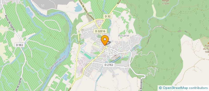 localisation de l'entreprise MADAME AMELIE MEUREE  ANIANE