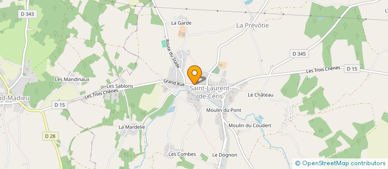 localisation de l'entreprise MADAME AMELIE MICHAUD à SAINT-LAURENT-DE-CERIS