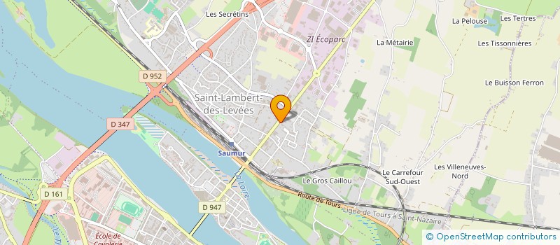 localisation de l'entreprise MADAME AMELIE MICHAUD  SAUMUR