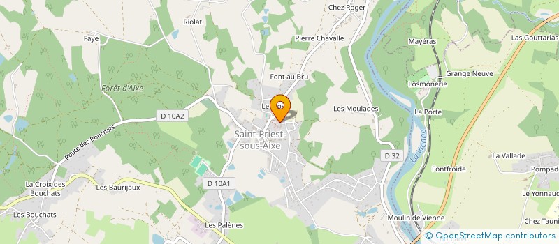 localisation de l'entreprise MADAME AMELIE MILAZZO à SAINT-PRIEST-SOUS-AIXE
