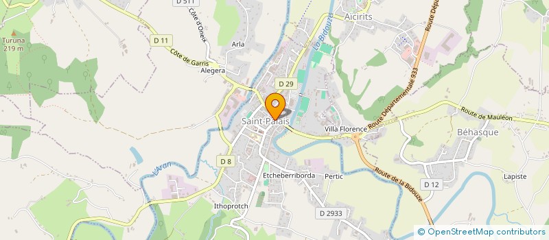 localisation de l'entreprise MADAME AMELIE MIRAILH  SAINT-PALAIS