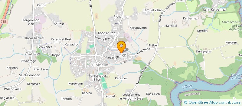 localisation de l'entreprise MADAME AMELIE MOISAN  PLOMELIN