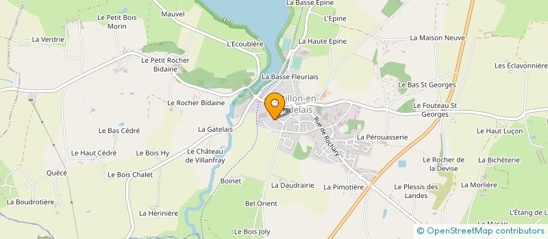 localisation de l'entreprise MADAME AMELIE MONNIER  CHATILLON-EN-VENDELAIS