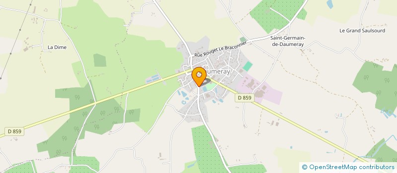 localisation de l'entreprise MADAME AMELIE MOREAU  MORANNES SUR SARTHE-DAUMERAY