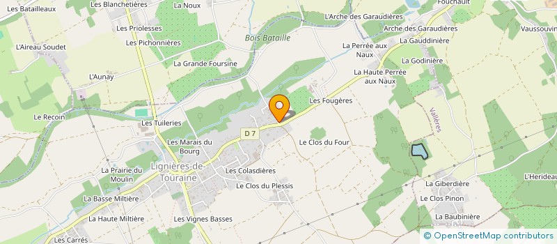 localisation de l'entreprise MADAME AMELIE MOREAU  LIGNIERES-DE-TOURAINE