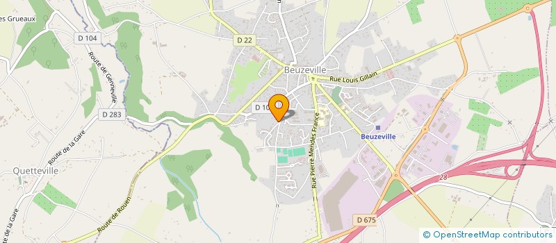 localisation de l'entreprise MADAME AMELIE MORIN  BEUZEVILLE