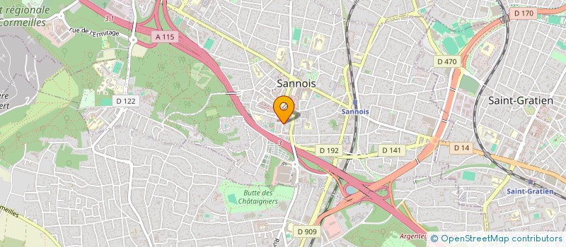 localisation de l'entreprise MADAME AMELIE MOSCOVICI à SANNOIS