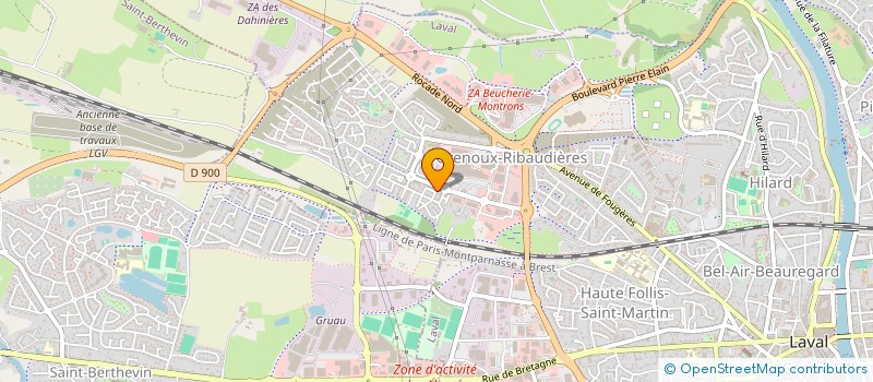 localisation de l'entreprise MADAME AMELIE MOUSSU à LAVAL