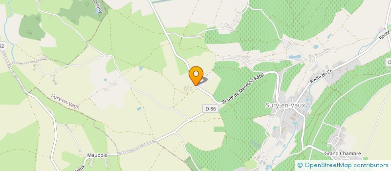 localisation de l'entreprise MADAME AMELIE NAUDET  SURY-EN-VAUX