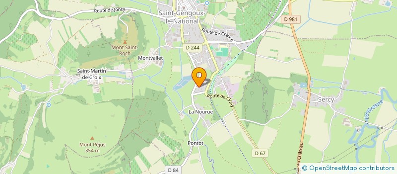 localisation de l'entreprise MADAME AMELIE NEUVILLE  SAINT-GENGOUX-LE-NATIONAL