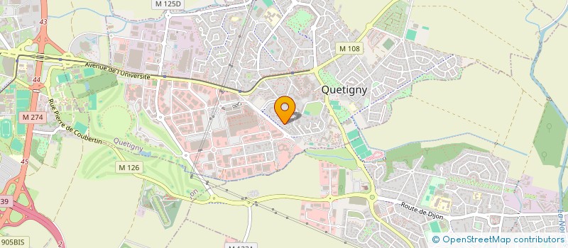 localisation de l'entreprise MADAME AMELIE NEVEU à QUETIGNY