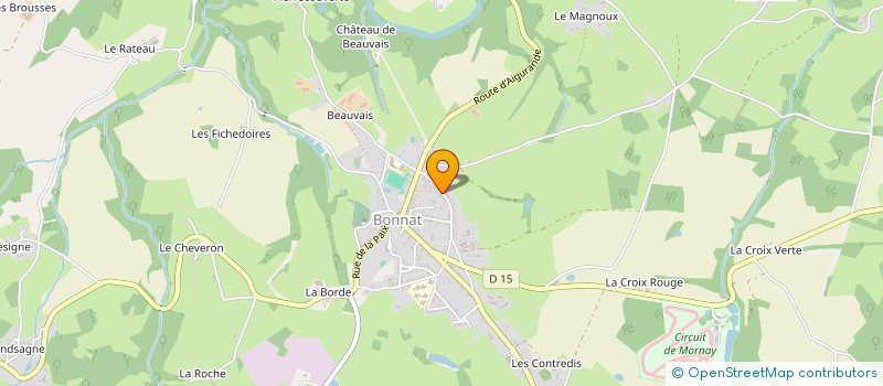 localisation de l'entreprise MADAME AMELIE NOVAIS DA SILVA à BONNAT