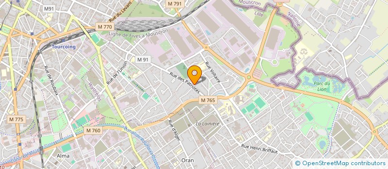 localisation de l'entreprise MADAME AMELIE NOWIK  WATTRELOS