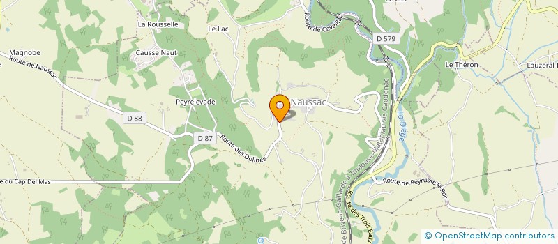 localisation de l'entreprise MADAME AMELIE OLIVEIRA  NAUSSAC