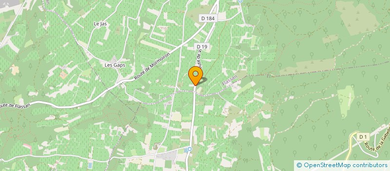 localisation de l'entreprise MADAME AMELIE OLLIVIER  FLASSAN