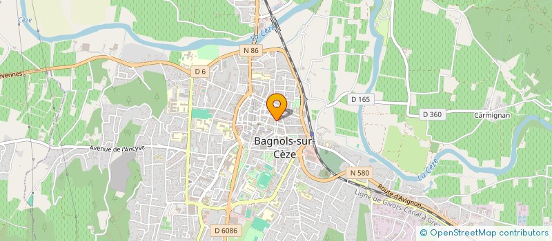 localisation de l'entreprise MADAME AMELIE OUSSAYEF  BAGNOLS-SUR-CEZE