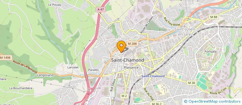 localisation de l'entreprise MADAME AMELIE PALLAS  SAINT-CHAMOND