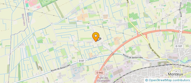 localisation de l'entreprise MADAME AMELIE PAOLI  MONTEUX