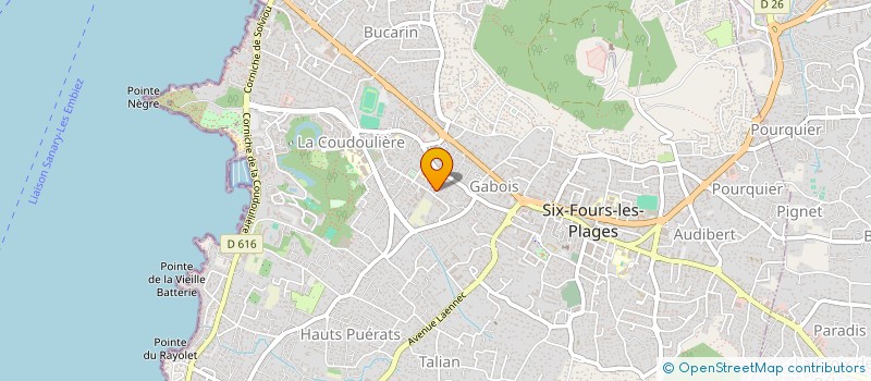 localisation de l'entreprise MADAME AMELIE PAQUOTTE à SIX-FOURS-LES-PLAGES