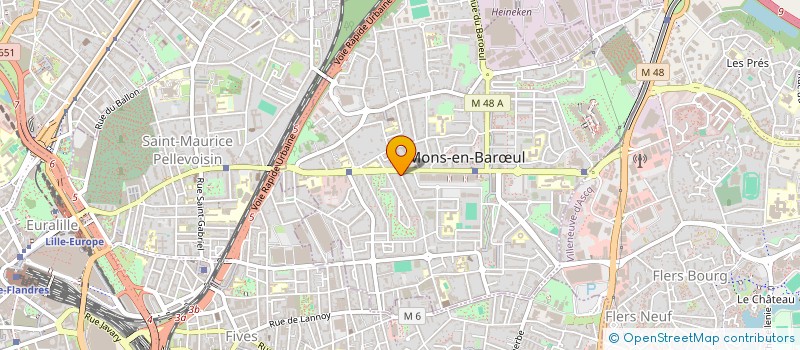 localisation de l'entreprise MADAME AMELIE PAYSANT à MONS-EN-BARŒUL