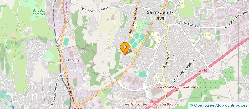 localisation de l'entreprise MADAME AMELIE PEAUCELLIER à SAINT-GENIS-LAVAL