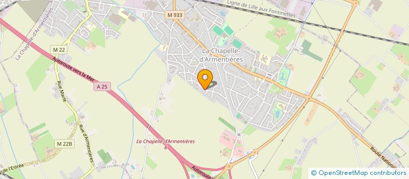 localisation de l'entreprise MADAME AMELIE PENET  LA CHAPELLE-D'ARMENTIERES