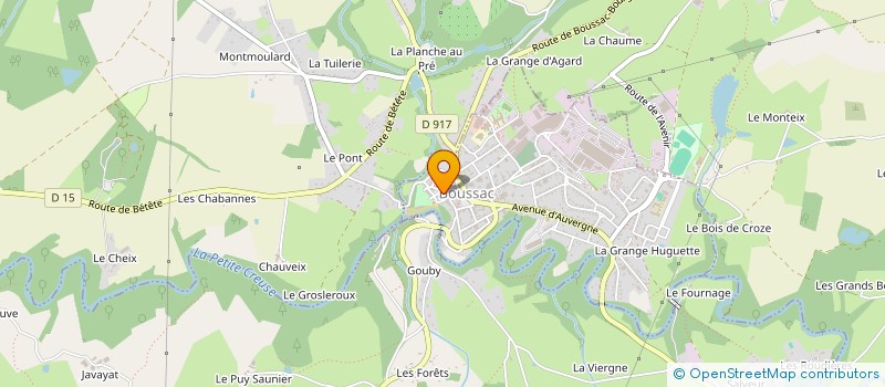 localisation de l'entreprise MADAME AMELIE PERIGAUD à BOUSSAC