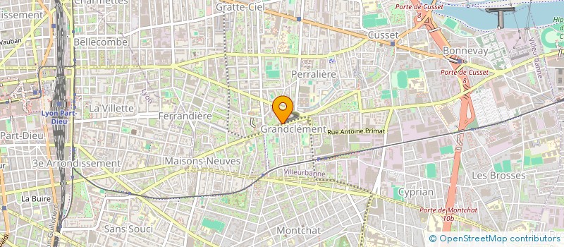 localisation de l'entreprise MADAME AMELIE PERRIN  VILLEURBANNE