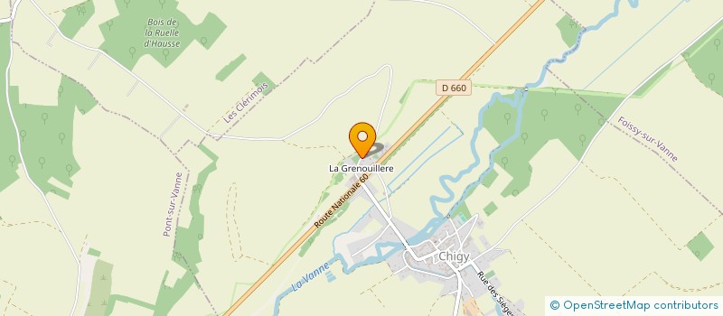 localisation de l'entreprise MADAME AMELIE PETIT  LES VALLEES DE LA VANNE