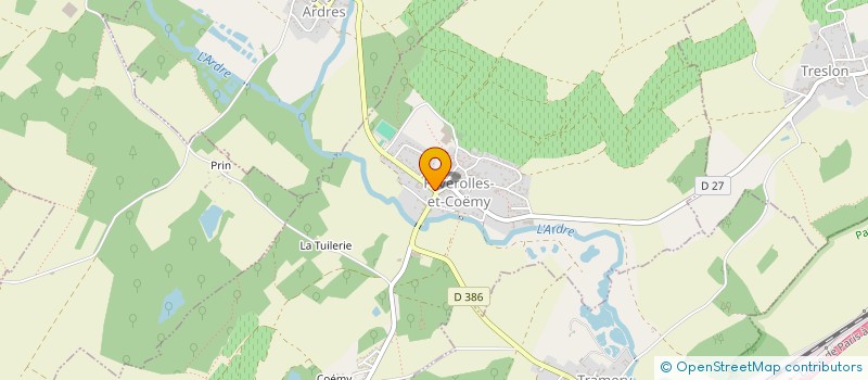 localisation de l'entreprise MADAME AMELIE PETITJEAN  FAVEROLLES-ET-COEMY