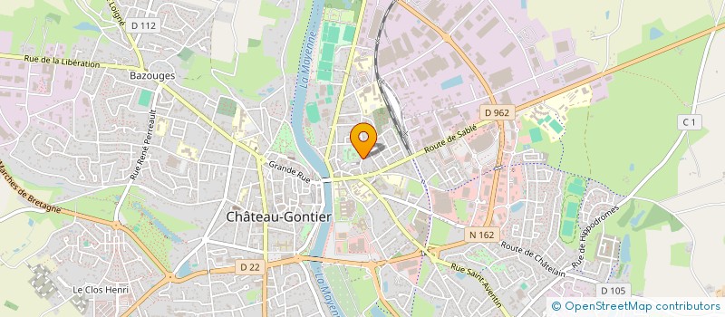 localisation de l'entreprise MADAME AMELIE PEU  CHATEAU-GONTIER-SUR-MAYENNE