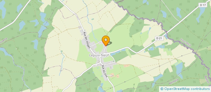 localisation de l'entreprise MADAME AMELIE POIXBLANC à LEPUIX-NEUF