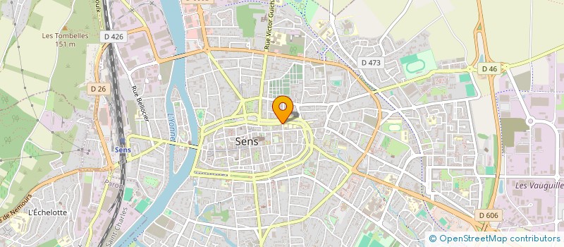 localisation de l'entreprise MADAME AMELIE PORROCHE  SENS