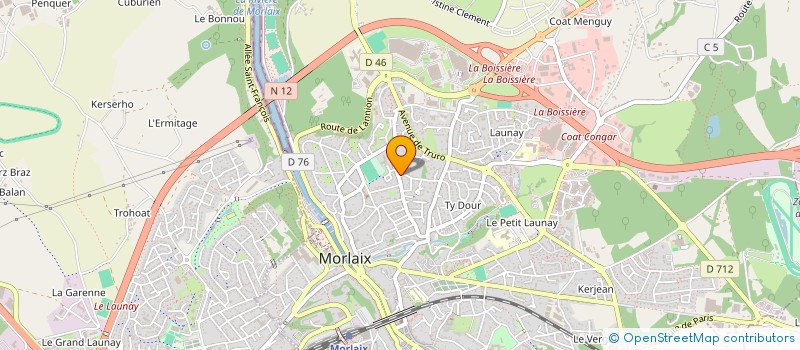 localisation de l'entreprise MADAME AMELIE POSTIC à MORLAIX