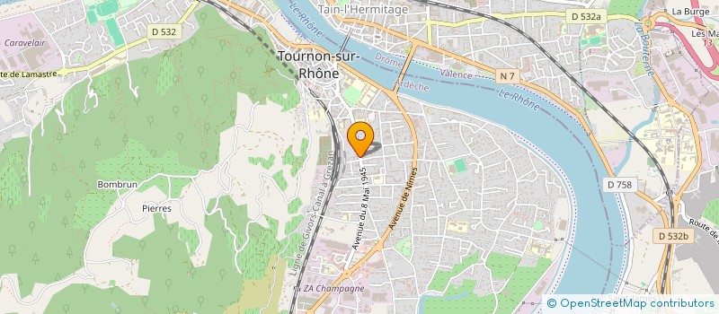 localisation de l'entreprise MADAME AMELIE POUPET à TOURNON SUR RHONE