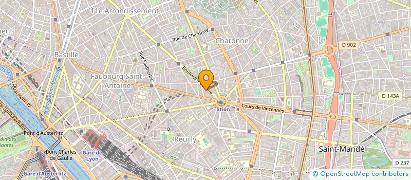 localisation de l'entreprise MADAME AMELIE POUZAINT  PARIS