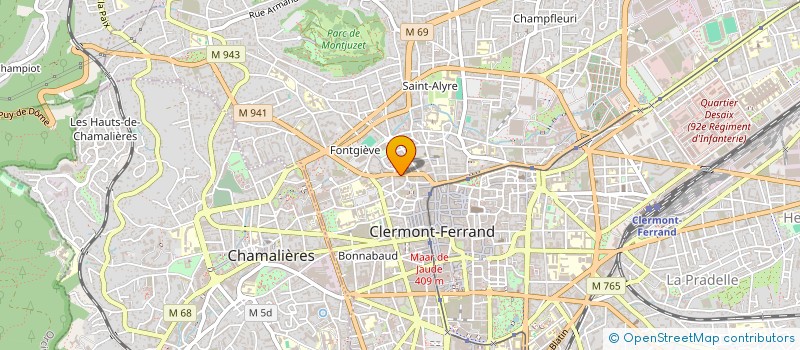 localisation de l'entreprise MADAME AMELIE POYET  CLERMONT-FERRAND