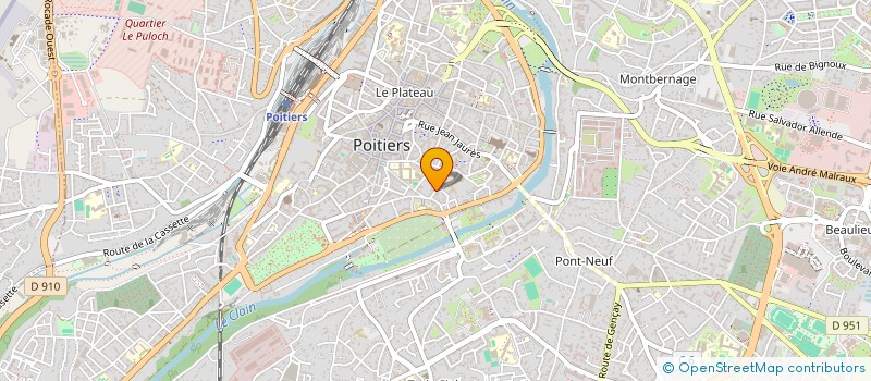 localisation de l'entreprise MADAME AMELIE PRADEAU  POITIERS