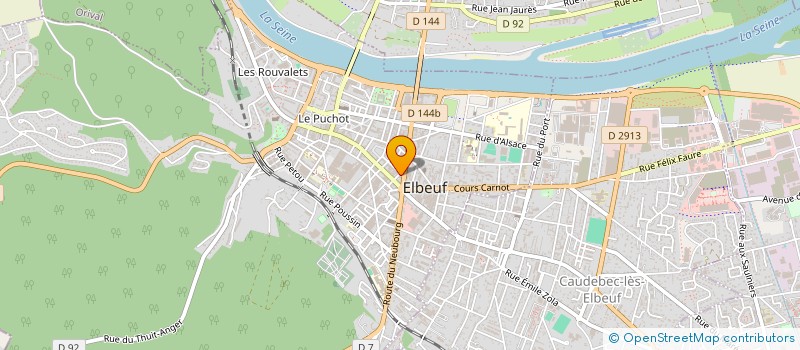 localisation de l'entreprise MADAME AMELIE PROD'HOMME  ELBEUF