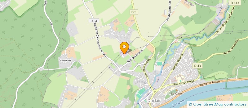 localisation de l'entreprise MADAME AMELIE QUEVAL  DUCLAIR