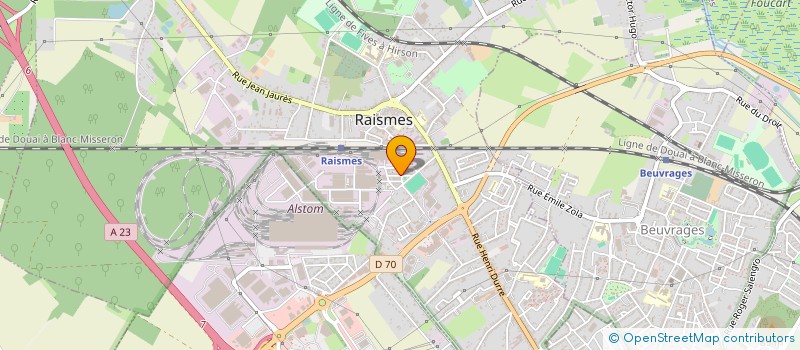 localisation de l'entreprise MADAME AMELIE RABELLE  RAISMES