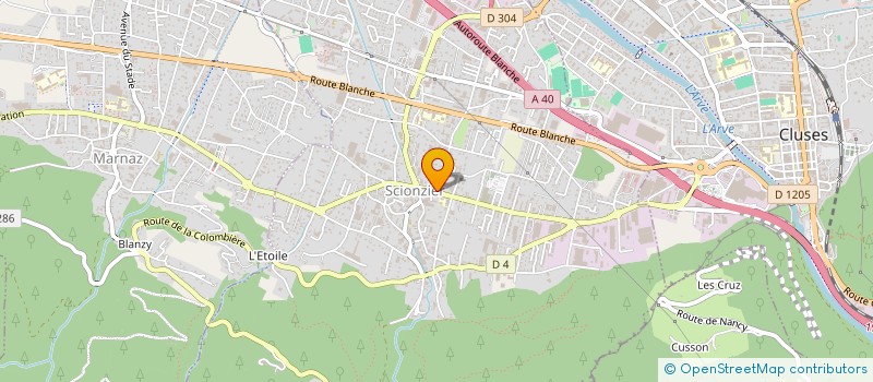 localisation de l'entreprise MADAME AMELIE RAIBAUT  SCIONZIER