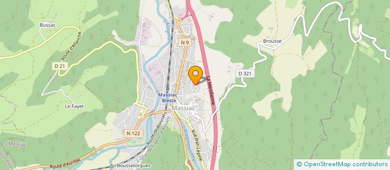 localisation de l'entreprise MADAME AMELIE RAMADE à MASSIAC