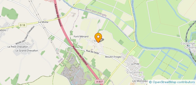 localisation de l'entreprise MADAME AMELIE RAMBLIERE  CRAZANNES