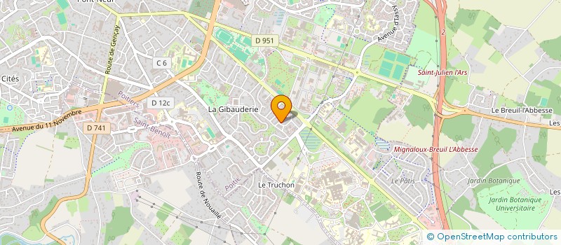 localisation de l'entreprise MADAME AMELIE RAYMONDEAU à POITIERS