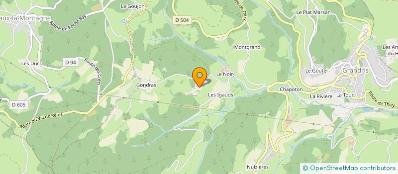 localisation de l'entreprise MADAME AMELIE REBOLLO  GRANDRIS