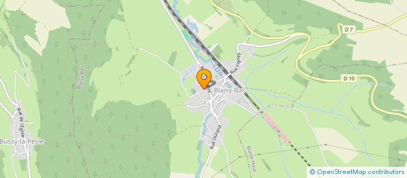 localisation de l'entreprise MADAME AMELIE REBOUL  BLAISY-BAS