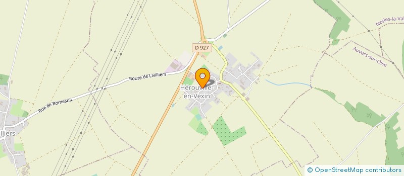 localisation de l'entreprise MADAME AMELIE REBOURS à HEROUVILLE-EN-VEXIN