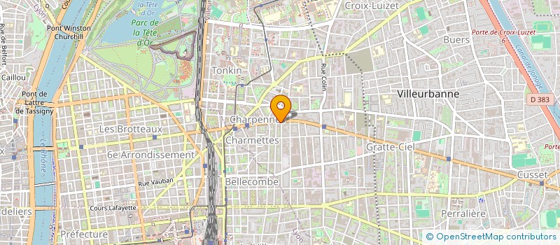 localisation de l'entreprise MADAME AMELIE REIX  VILLEURBANNE