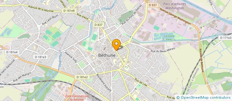 localisation de l'entreprise MADAME AMELIE RENDU à BETHUNE